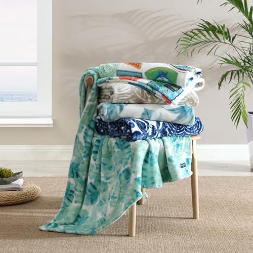 Tommy Bahama - Manta de Felpa Suave para Cama y Sofá, 50 x 70 miniatura 7