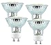 Produktbild Luminea LED Einbaustrahler: LED-Spotlight, Glasgehäuse, GU10, 2,5W, 230V, 300 lm, warmweiß,4er-Set (GU10 LED Lampen)