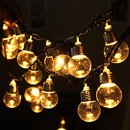 LEXTONBulb-Design Glass Light With USB For Home And Outdoor Decoration (Yellow, 10 Bulbs)
