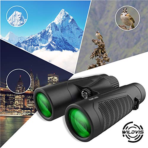 WildVis 12x42 Binoculars for Adults Compact Binocular Prism BAK4 FMC Lens Waterproof HD Binoculars for Bird Watching Hunting with Carrying Bag - Thumbnail 7