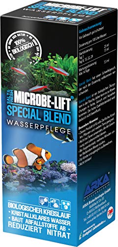 MICROBE-LIFT Special Blend – hochaktive Bakterien, für naturnahes Aquarium, fördert Abbau von Verunreinigungen, Süß- und Meerwasser, 118ml