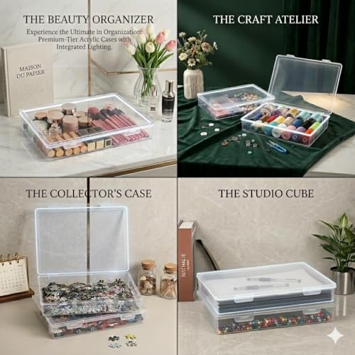 Image of Klick n shop A4 Clear File Storage Box Transparent Plastic Document Organizer with Secure Latching Lid, Stackable Paper Holder for Office, School & Home Use (Pack Of 3)