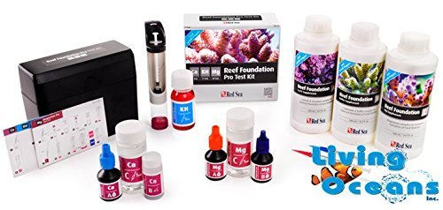 Red Sea Reef Foundation Pro Test Kit Ca,KH,Mg PLUS Liquid Reef Foundation A,B,C 500ML each