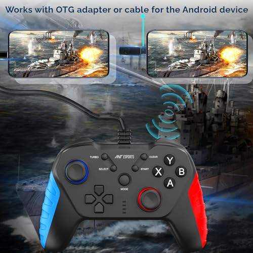 Image of Ant Esports GP110 Wired Gamepad, Compatible for PC & Laptop Computer (Windows 10 /8 /7) / PS3 / Android