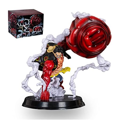 One Piece Figura,22cm Figura Monkey D. Luffy Gear 4 Figure - Wano Country Third Act PVC Modelo Figuras Coleccionables de Juguete de Anime para Escritorios,Regalos para Niños,Fanáticos del Anime
