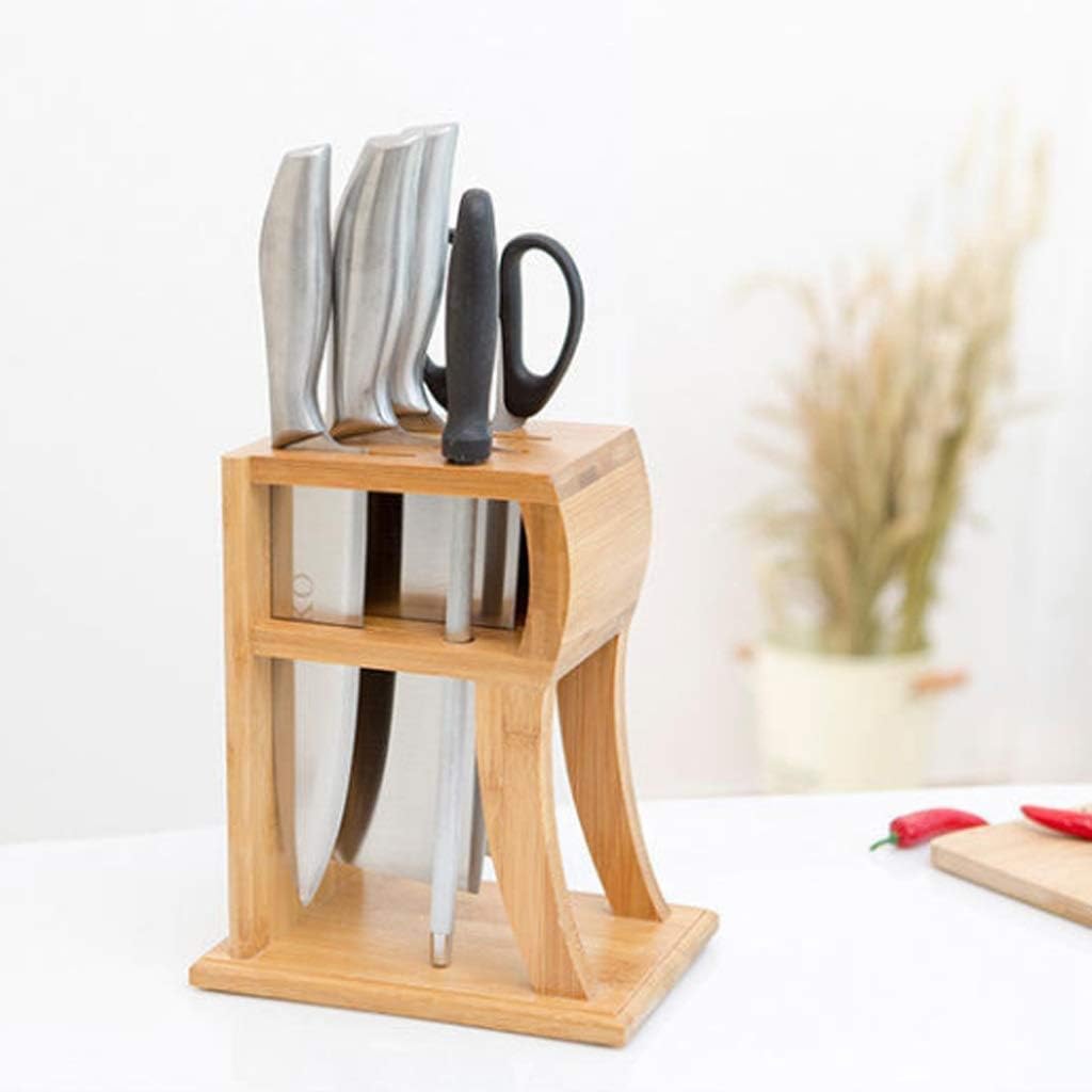 Knife Block Storage Stand Kitchen,Only Selling Cutter Holder,- Wood Without Knives By Universal and Organizer
