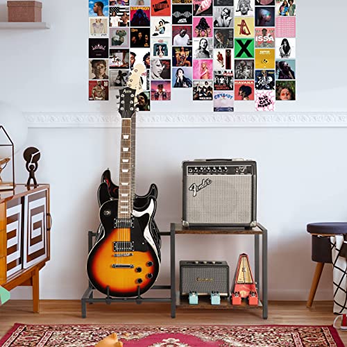 Bikoney Guitar Stand For 3 Electric Or Bass Guitars, Electric Guitar Rack Floor For Multiple Guitars And Guitar Accessories, Adjustable Guitar Holder, Guitar Display For Music Studio Home Collection With Guitar Amp Stand #TOP5