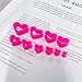 NewZenro Heart Silicone Ear Tunnel Plugs Gauges Expanders Hollow Flexible Soft Tunnels Kit Stretcher Earrings Fashion Lobe Piercing Body Birthday Jewelry for Women Her (Pink, 0g(8mm))