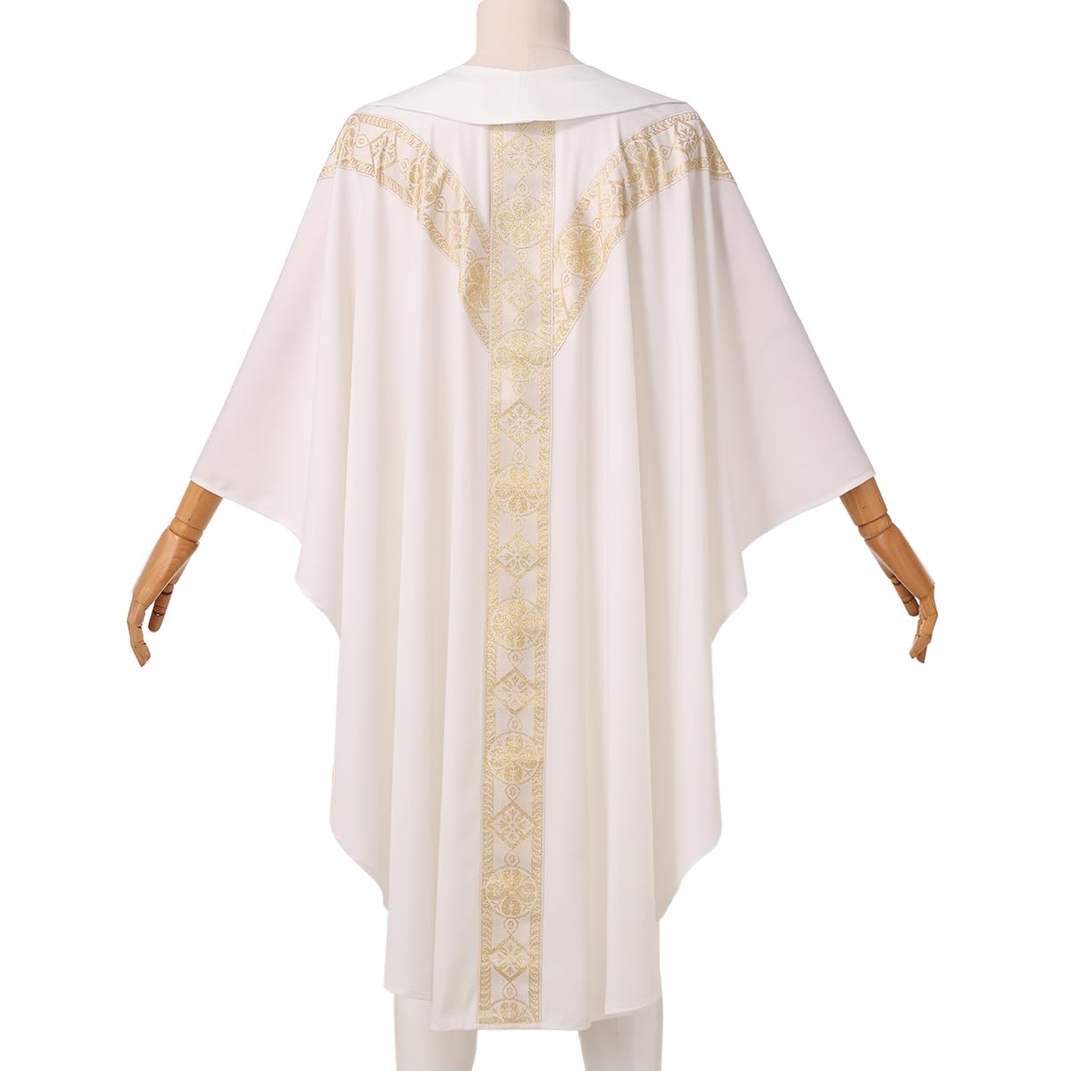 CAMDOM Túnica de vestidura de iglesia de sacerdote católico, Rosado, talla única