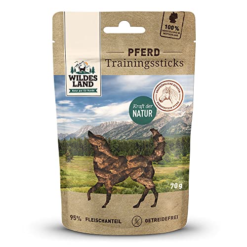 Wildes Land Leckereien für Hunde, Pferdegeschmack, 70 g
