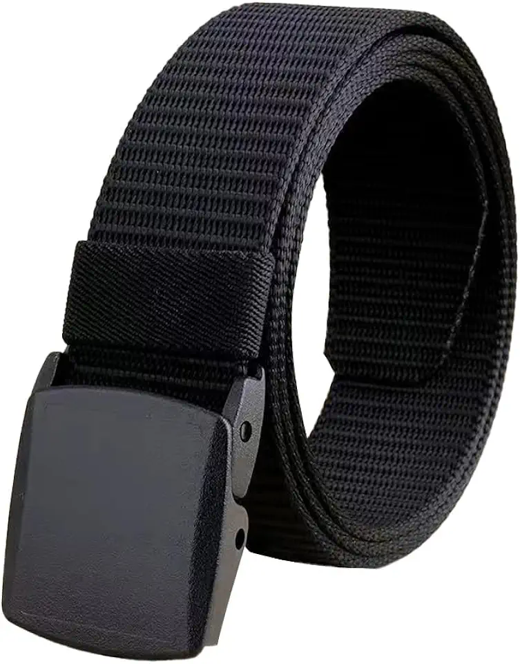 Cinto masculino casual de nylon, perfeito para estudantes e treinamento militar, várias cores disponíveis