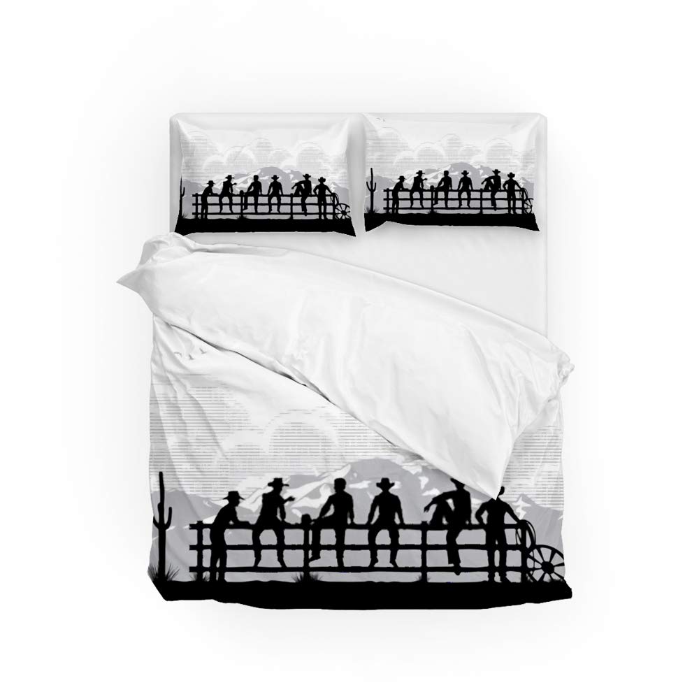 Parure de lit de qualité supérieure CHEHONG cowboys en microfibre