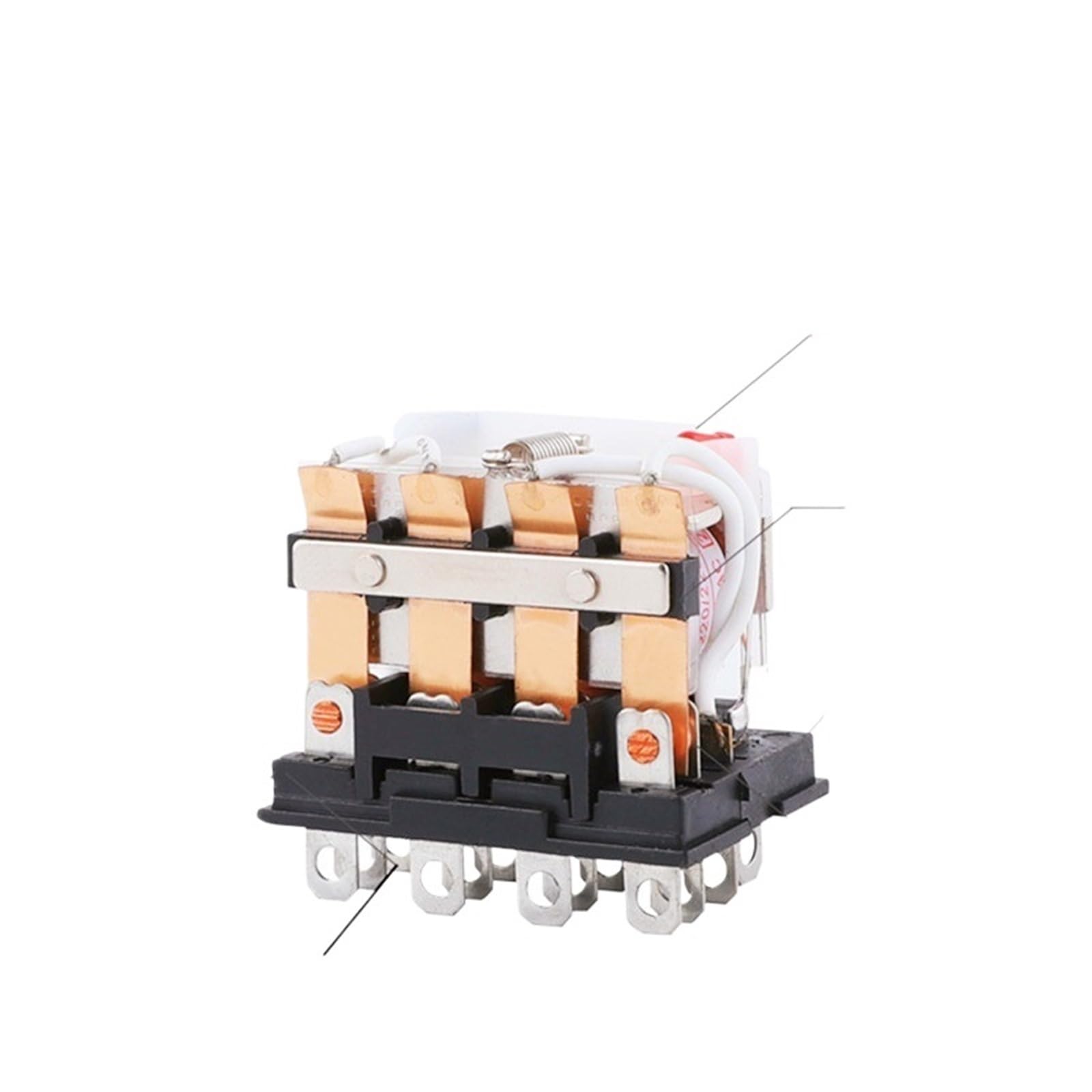 1 relé intermedio electromagnético general de bobina pequeña con base de zócalo LY3NJ HH63P CA 220 V 12/24 V 10 A 250 V contacto plateado(AC220V)