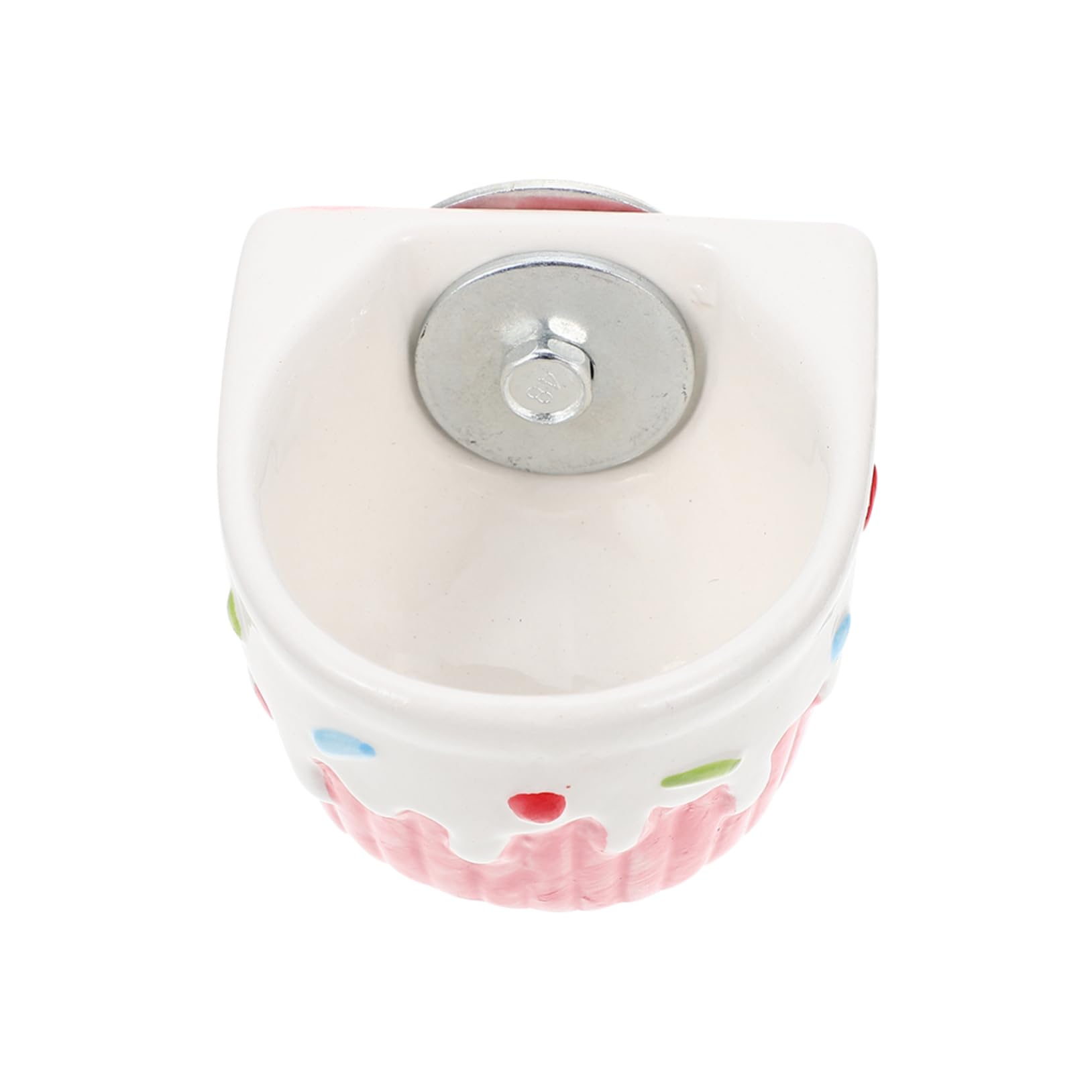 Happyyami Pet Bowl Ceramic Squirrel Feeder Animal Feeder Small Hanging Bowl for Hamsters Rabbits