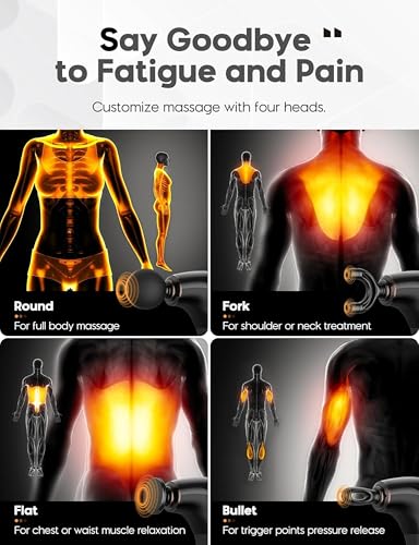 Image of Dealsure Massage Machine for Body Pain - Deep Tissue Handheld Body Massager for Neck, Shoulder, Back, Foot | Full Body Relaxation | Battery Powered (Multicolor)