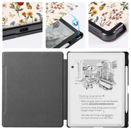 Image of CoBak Case for 11 inch Kindle Scribe 3rd Generation 2025, Kindle Scribe Colorsoft - All New PU Leather Cover with Auto Sleep Wake, Pen Holder for Scribe 11 inch 2025 Released