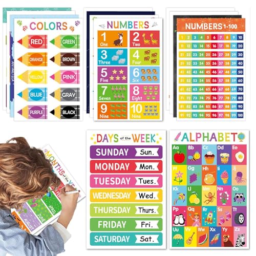 Poster éducatif alphabet grand format 28 x 43 cm pour affichage mural école