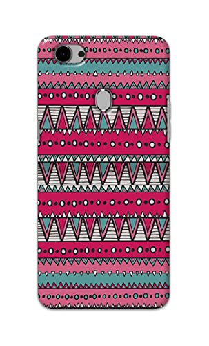 Image of Printed Hard Back Cover Case for Oppo F7 Back Cover (Geometric Vintage Pattern) -1803