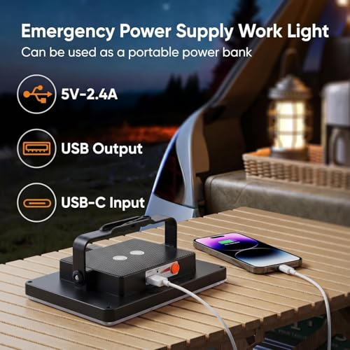 Create Bright 10000mAh Rechargeable LED Camping Lantern & Work Light & More - image 3