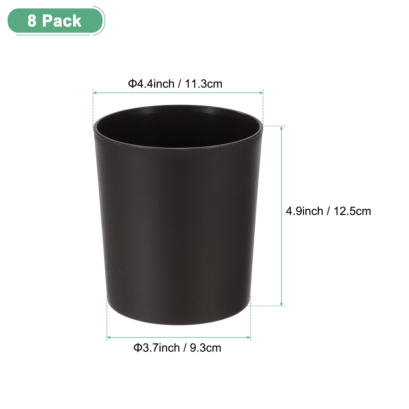 M METERXITY 8-Pack Plastic Plant Pots - Image 3