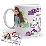 SATISFACCIÓN AL CLIENTE: La taza de la mejor profesora del mundo para su oficina definitivamente se volverá parte de su ocupada rutina matutina. Usted es nuestra prioridad número uno, y es por eso que estamos ofreciendo atención al cliente premium y una garantía de devolución de 30 días.