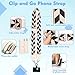 Bettoor 4Pcs Clip and Go Strap for Phone with Wallet Crossbody, Stylish Cell Phone Lanyard with Zippered Pouch, Adjustable Crossbody Phone Strap with 4 Patterns for All Phones