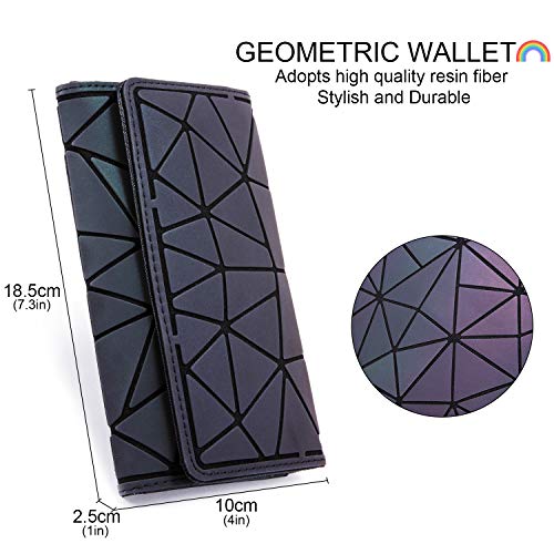 Lovevook Geometric Luminous Purses And Handbags For Women Holographic Reflective Crossbody Bag Wallet Small #TOP4