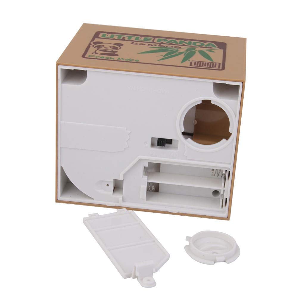 salvadanaio, Salvadanaio Panda for Bambini Anticaduta con Batteria Musicale Contenitore for Soldi Serbatoio salvamonete for