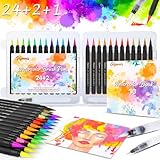 🌈【Regalo Ideal】 Simplemente abre el bolígrafo de acuarela para abrir el mundo del arte. Es un regalo ideal para Navidad / Reyes Magos / Temporada Escolar / Cumpleaños. glymnis proporciona un servicio postventa a largo plazo. Si tiene algún problema durante el uso, puede contactarnos a través de Amazon o del correo electrónico oficial en el paquete del producto para resolver el problema por usted. ¡No lo dude, comience el viaje artístico con Glymnis!