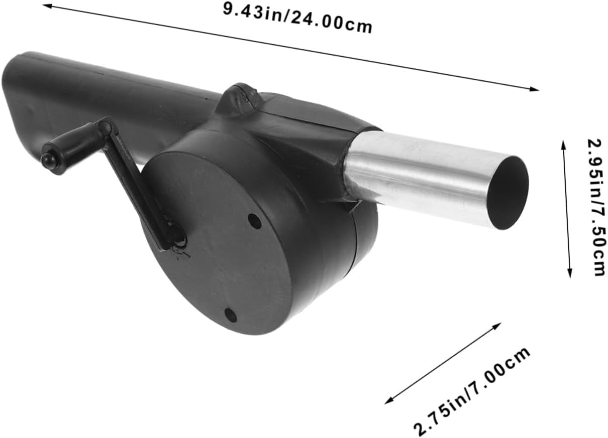 Hand Crank Bbq Blower Fan Portable Fire Starter for Camping Lightweight and Durable Outdoor Use Easy Operation with Crank Design for Picnics and Bbqs