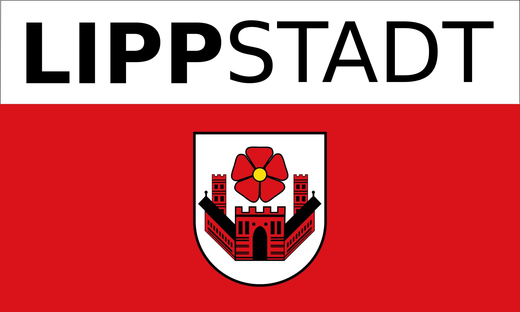 Drapeau Lippstadt de qualité supérieure en tissu renforcé grand format