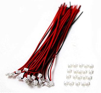 10 Sets Mini Micro ZH 1.5 2-Pin JST Connector with Wires Cables