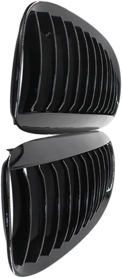 1 Pair Front Kidney Grille Grill Gloss Black, Compatible with BMW 6-Series E63 E64, Front Upper Kidney Grille Grill LH RH