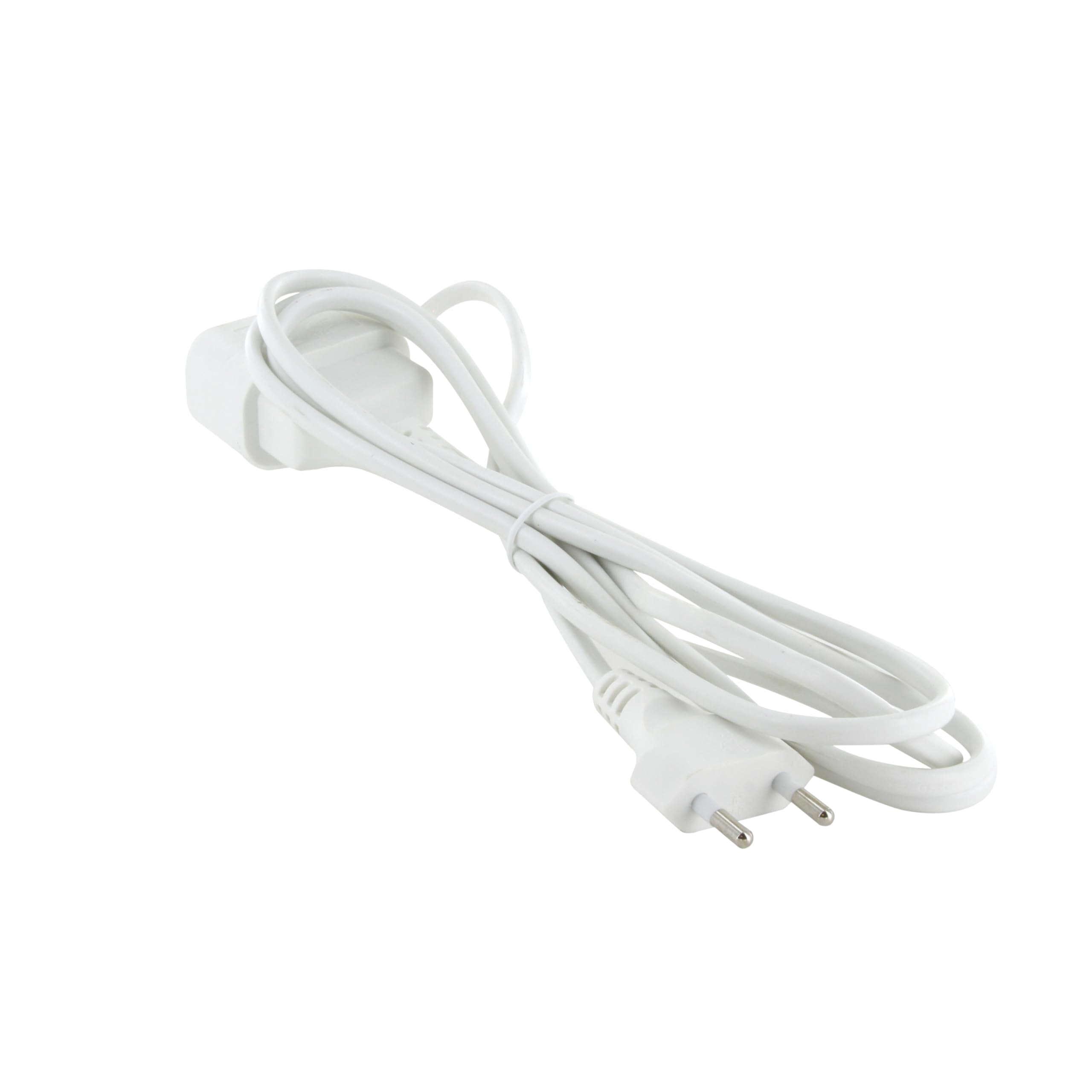 Prolongateur 6A 2mm Blanc HO3VVH2-F 2x0,75mm2