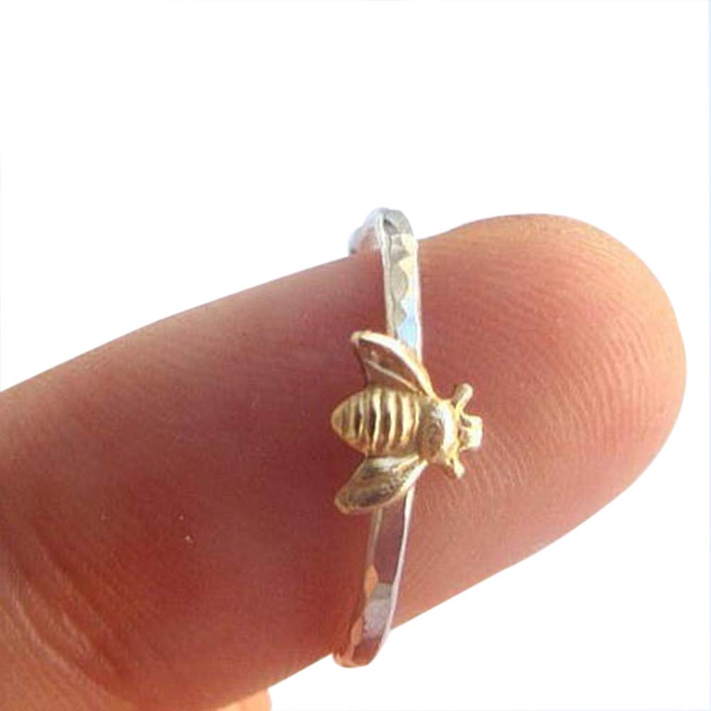 Boho Jewelry Bee Ring Simple Ring Fashion Bee Jewellery For Women 8