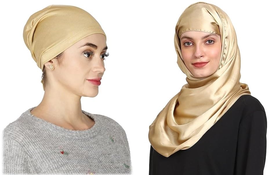 girl cap underscarf combo stole