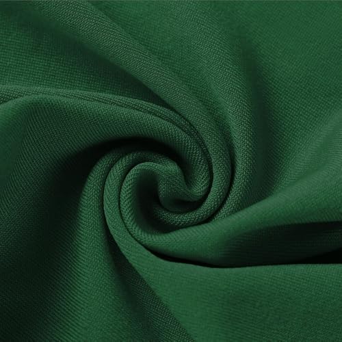Image of 50 Pack Hunter Green Chair Sashes, Dark Green Spandex Chair Bands with Gold Buckle Slider for Christmas Forest Party Folding Chairs Birthday Decor, Green Chairs Bows Ties