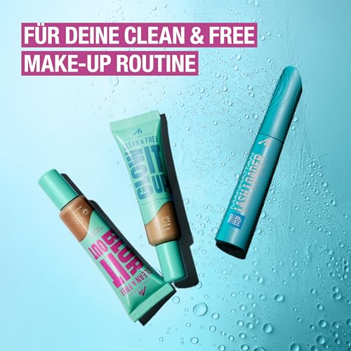 Manhattan Clean & Free Blur It Out Skin Tint, leichtes, hautberuhigendes Make-up mit Blur-Effekt für ein mattiertes Finish, 30 ml, 031 Soft Ivory