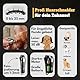Alpenstern® Hundeschermaschine - Leise Profi Schermaschine für Hund Katze Pferd dichtes Fell - Hundetrimmer Hunde-Haarschneidemaschine Hunderasierer - 3h Akku