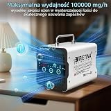 Generator ozonu ekran dotykowy biały