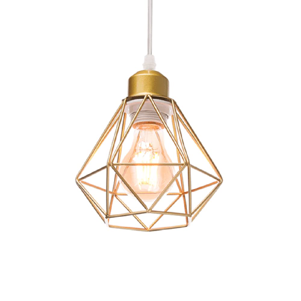 Luminaire suspendu décoratif en métal doré pour une ambiance d'hôtel romantique