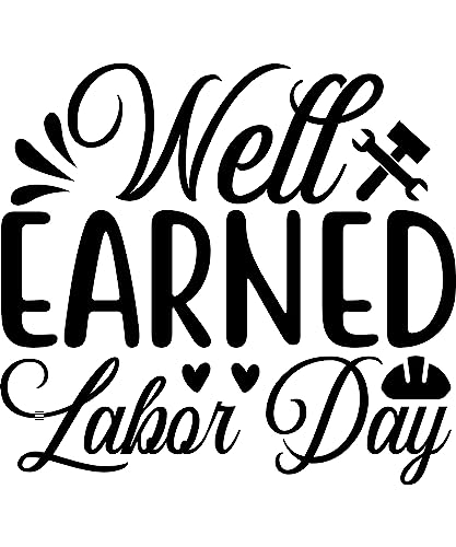 SEC Apparel Labor Day Iron On vinyl Patches Decals Transfers Applique letters for t Shirts Fabric...