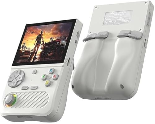 K36S - Consola de juegos portátil, sistema Linux con pantalla IPS de 3.5 pulgadas con tarjeta TF de 64 GB, consola de juegos retro integrada en más de 20000 juegos, videojuegos portátiles de mano para