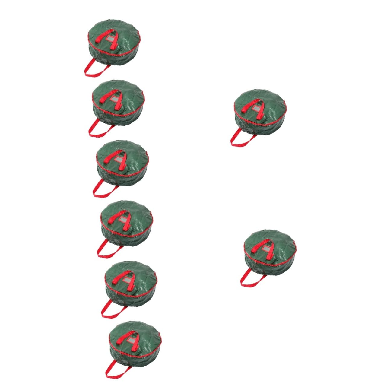 MAGICLULU 8 Stück Weihnachtsdekoration Aufbewahrungstasche Weihnachtskranz Aufbewahrungstasche Weihnachtsbaum Girlande Aufbewahrung Weihnachtsgirlanden Xmas Girlande Runde