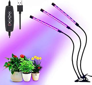 Grow Light Bulb Triple Head Plant Lights for Indoor Plants Hibernation LED Lamp Bulbs Full Spectrum 60LEDs 30W [Energy Class A +++]