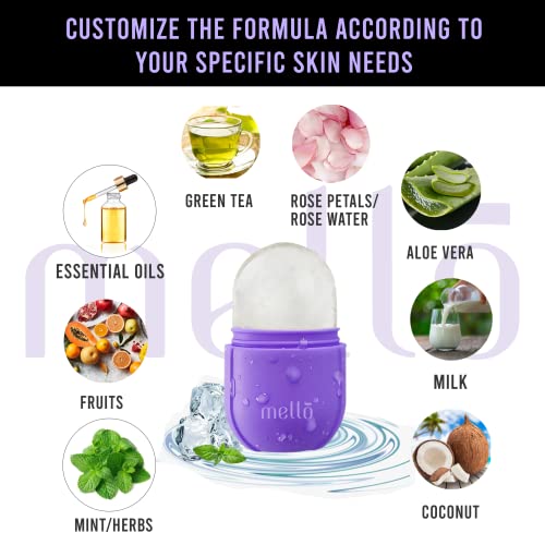 Image of MELLO Ice Roller for Face, Ice Roller for Face Massager, Face Ice Roller to Enhance Skin Glow, Shrink & Tighten Pores, Reusable Facial Ice Roller(Pink,Purple)