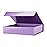 PACKHOME Gift Box 11.5x8x2.5 Inches, Sturdy Shirt Box with Magnetic Lid for Multiple Occasions (Glossy Purple)