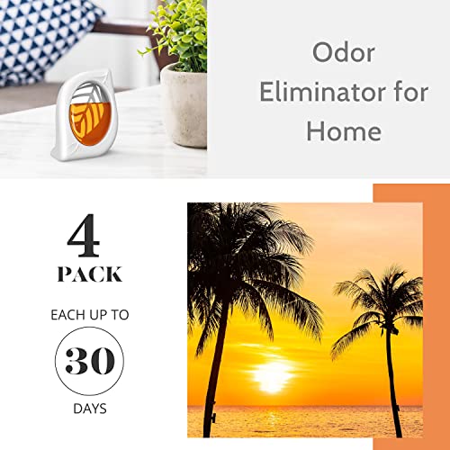 Image of Air Freshener for Home, 4 Pack, Hawaiian, Odor Eliminator for Small Area Closets Bathroom Pets Strong Odor, Up to 120 Days