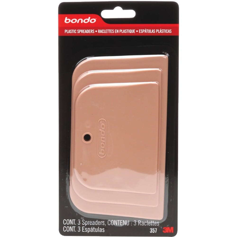3M Bondo Spreader 3-Pack, 00357, 3 Sizes Per Pack