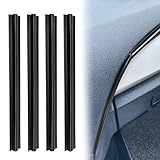 4PCS Car Concealed Wire Sleeve Resistant, Auto Split Sleeving Wire Cord Organizer, Adhesive Cable Hidden Protector, Black Soft PVC Cable Sleeve for USB, Audio & Video Line